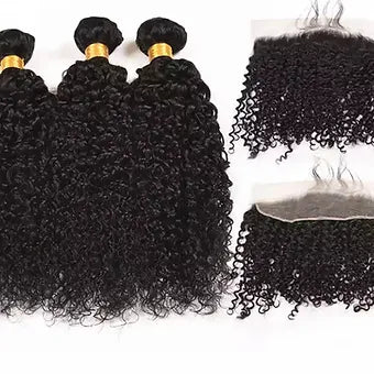 Kinky Curly Combo with 13x4 Frontal