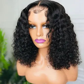 Curly 4x4 Closure Bob Wig