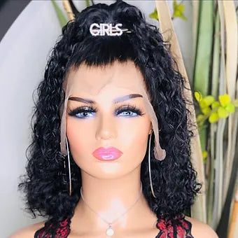 Curly 13x4 Frontal Bob Wigs
