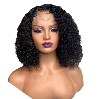 Curly 4x4 Closure Bob Wig