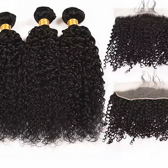 Kinky Curly Combo with 13x4 Frontal