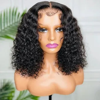 Curly 4x4 Closure Bob Wig