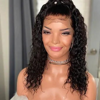 Curly 13x4 Frontal Bob Wigs