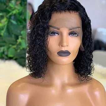 Curly 13x4 Frontal Bob Wigs