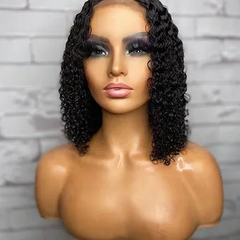 Curly 4x4 Closure Bob Wig