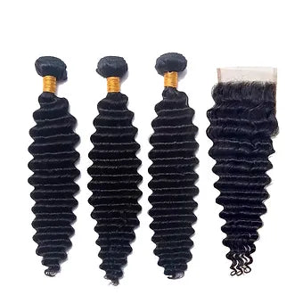 Deep Wave Combo With 4x4 Closure