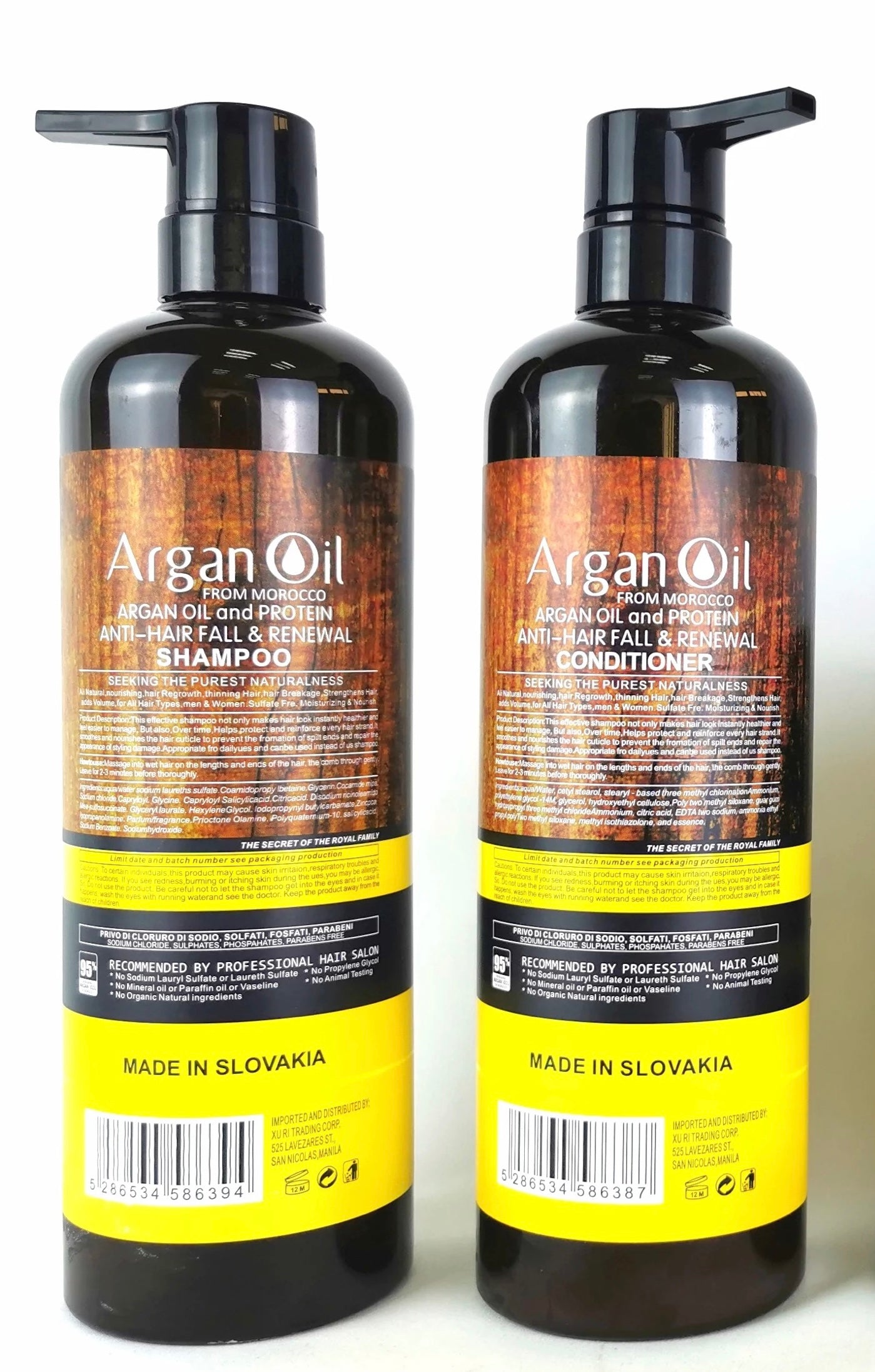 Argan Oil Shampoo & Conditioner