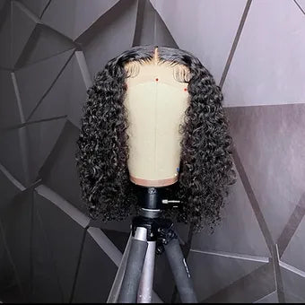 Curly 4x4 Closure Bob Wig