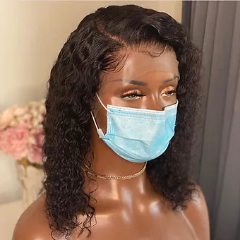 Curly 13x4 Frontal Bob Wigs